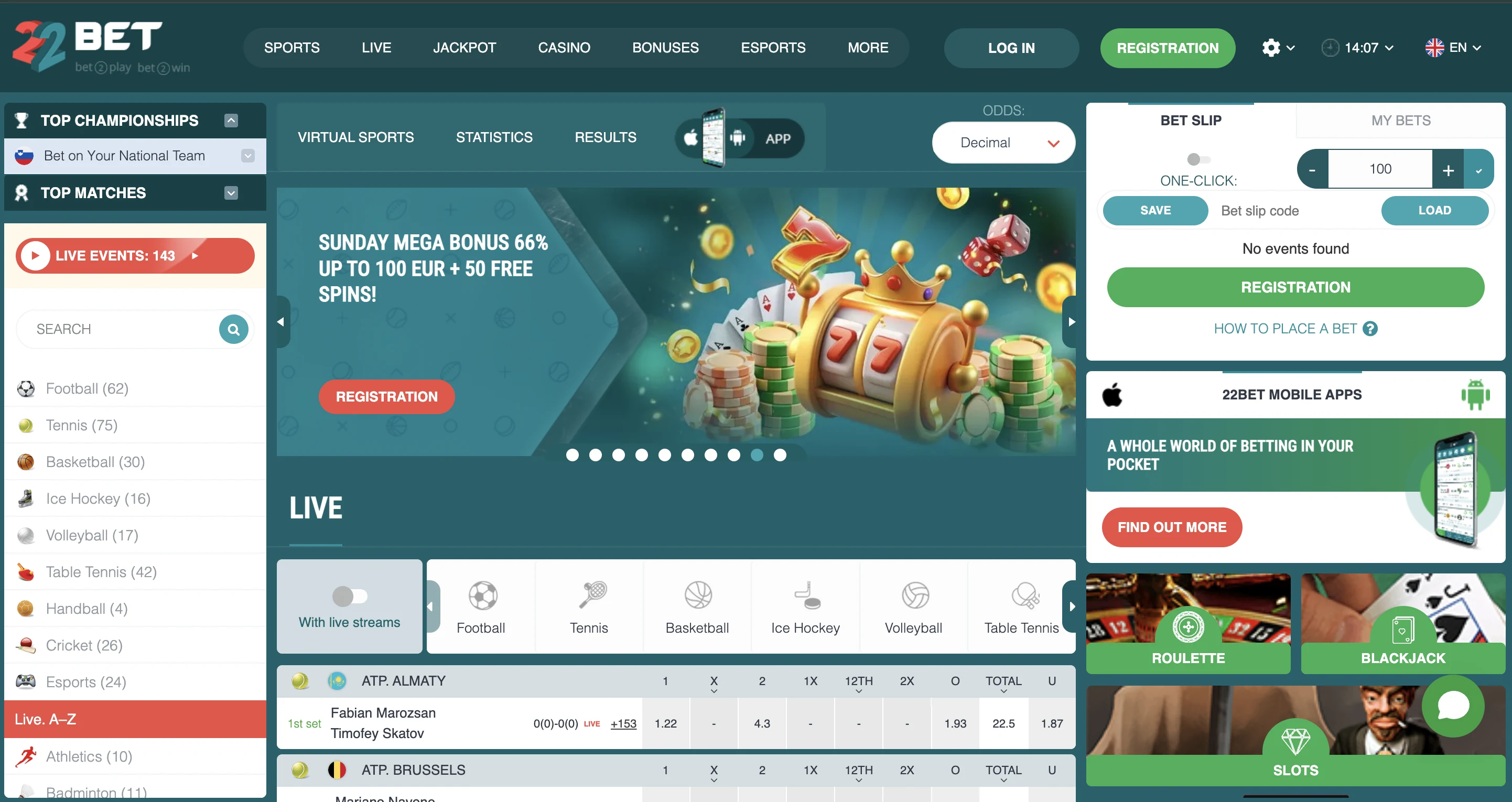 22bet Casino